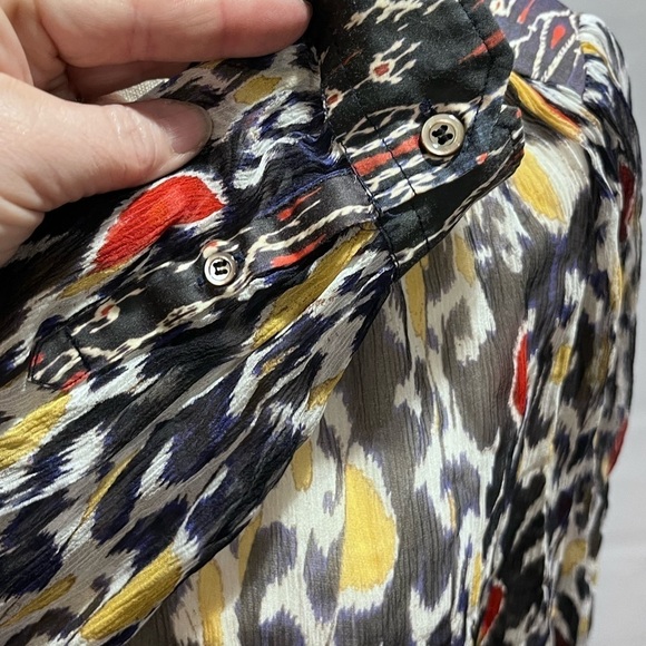 Isabel Marant Blouse Pilay Multi
Printed Silk Sheer SZ 36/US SM Long Sleeve Top - Picture 8 of 16